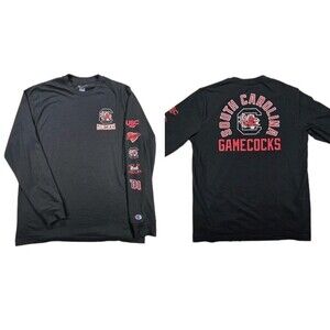 Mens Champion South Carolina Gamecocks Long Sleeve T Shirt Black Large